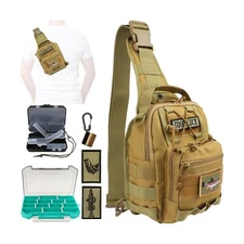 Dovesun Small Fishing Backpack, Waterproof Fly Fishing Sling Pack T... Fast Ship