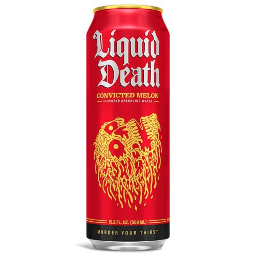 Liquid Death - Convicted Melon - 19.2oz - 1 Can - FREE SHIPPING