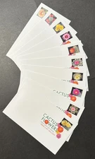 2019 US FDCs Cactus Flowers Forever Stamps #5350-5359 Complete Set of 10 DCPs