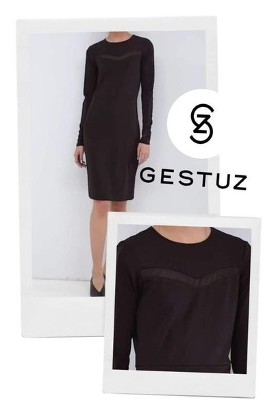 Women Gestuz Dress Black Lace 38