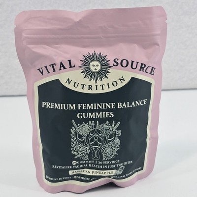 Vital Source Nutrition Premium Feminine Balance Gummies 60 Exp : 03/2027