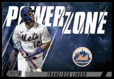 Francisco Lindor 2022 Stadium Club #PZ-24 Power Zone New York Mets