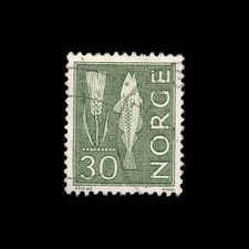 Norway, Scott 462, Rye & Fish, 1964-1970, used, 113087