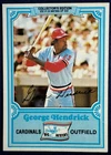 1981 Topps Drake's Baseball George Hendrick #22 PSA 10