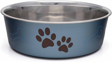 Bella Dog Bowls- Stainless Steel Dog Cat Bowls - Spill Proof Dog Food Bowl, Ca