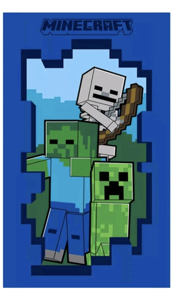 Minecraft Handtuch 30X50 Cm GäStehandtuch, Kinderhandtuch ,Baumwolle-image
