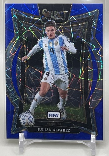 2024-25 Panini Select Fifa - Terrace Julian Alvarez #59 Blue Lazer Prizm