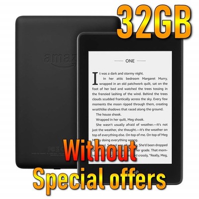 Amazon Kindle Paperwhite 4 10th Generation (2018) 32GB without ads Black e-book