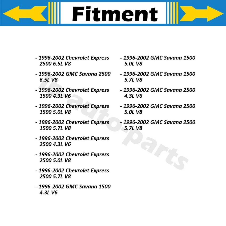 Manguera de freno delantera línea Sunsong 2 piezas para GMC Savana 1500 5,0 L 1996-2002 Foto 2 de 4
