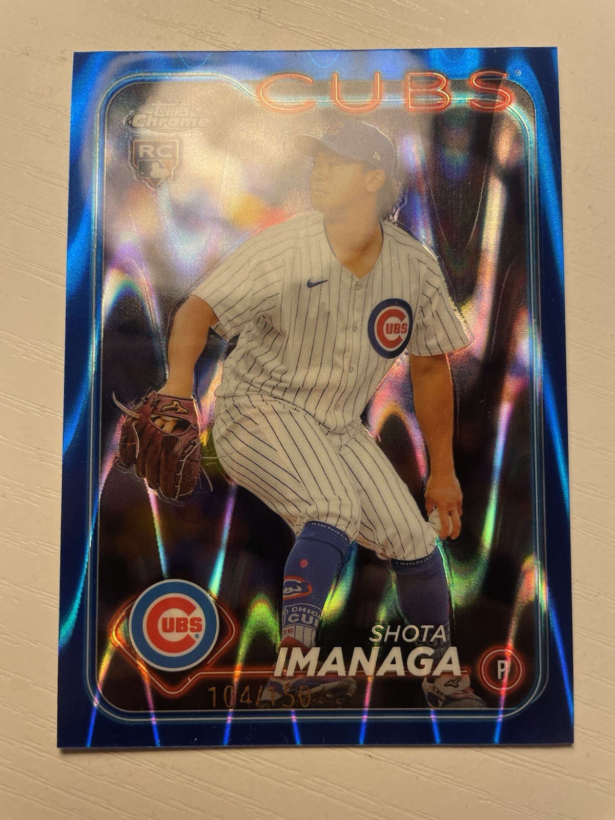 2024 Topps Chrome #121 Shota Imanaga Blue Raywave Refractors #/150
