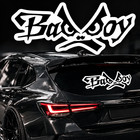 BADBOY BLACK WHITE Car Sticker Window Bumper Bike Scooter Helmet Wall Door Decal