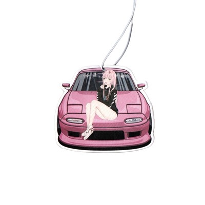 Auto Air Freshener Kawaii Girl Pink Car Sexy Anime Waifu Decal Free Shipping!