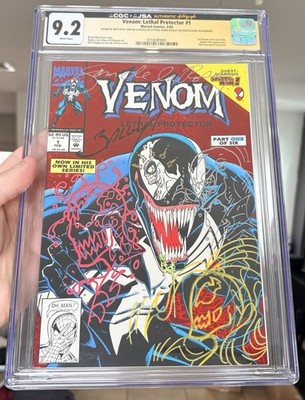 VENOM: Lethal Protector #1 (SKETCHED Sam De La Rosa) CGC SS & JSA 9.2 