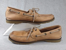 Sperry Top-sider Boat Shoes Men's 9.5 M Light Brown Leather Beach Ocean 0777894