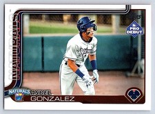 ASBEL GONZALEZ  NATURALS  2025 TOPPS PRO DEBUT #PD-133