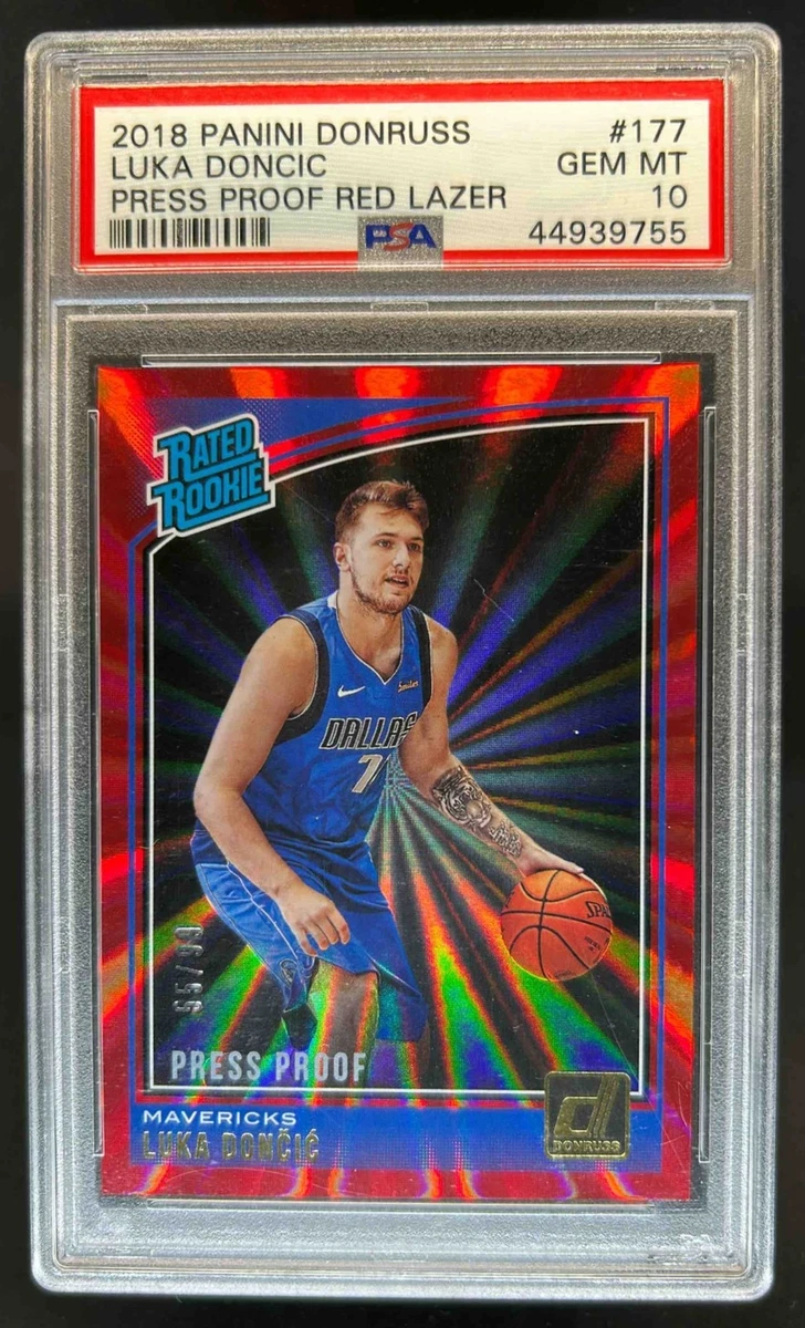 Luka Dončić 10 Graded Basketball Rookie Sports Trading Cards