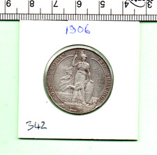 1906 STANDING BRITANNIA 92.50% SILVER CAPSULED FLORIN (342)