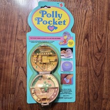 RARE SEALED Vintage Polly Pocket Studio Flat House Purple Compact 1989 Blue Bird