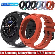 TPU Rugged Silicone Case Band For Samsung Galaxy Watch 6 7 8 9 Ultra 2 47mm 2026