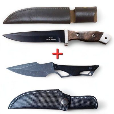 Messer Outdoor multifunktion, Jagdmesser mit Messerscheide, Knife, 2 Stück