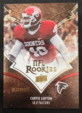 CURTIS LOFTON 2008 Upper Deck Icons #239 Rookie Card RC Atlanta Falcons #276/999. rookie card picture