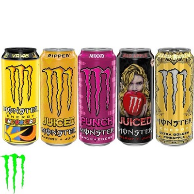 Monster Energy 5 Drinks (The Doctor, Ripper, MIXXD, Bad Apple