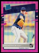 2020 Donruss Brendan McKay 36 Holo Purple RC Tampa Bay Rays