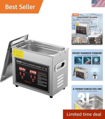 Stainless Steel Ultrasonic Cleaning Machine 3L Replacement