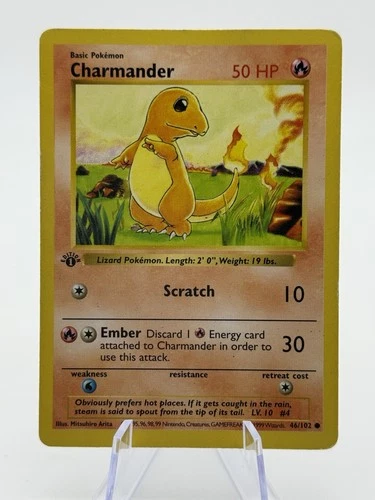 Charmander 046/102 Base Set (Shadowless) 1st Edition