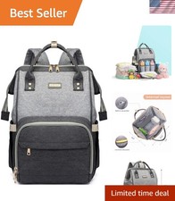 Stylish Waterproof Diaper Bag Backpack for Modern Parents with Insulated Pockets
