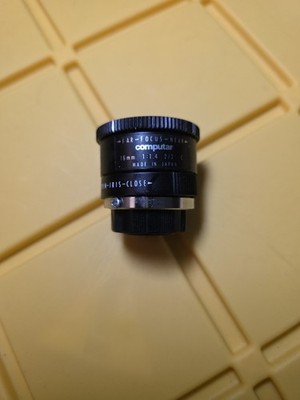 VTG Computar 16mm f/1.4 C-Mount Lens 2/3  Manual Iris Japan Machine Vision CCTV