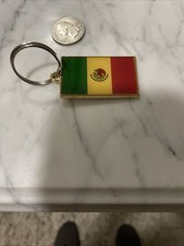 Vintage Mexico Flag Key Ring