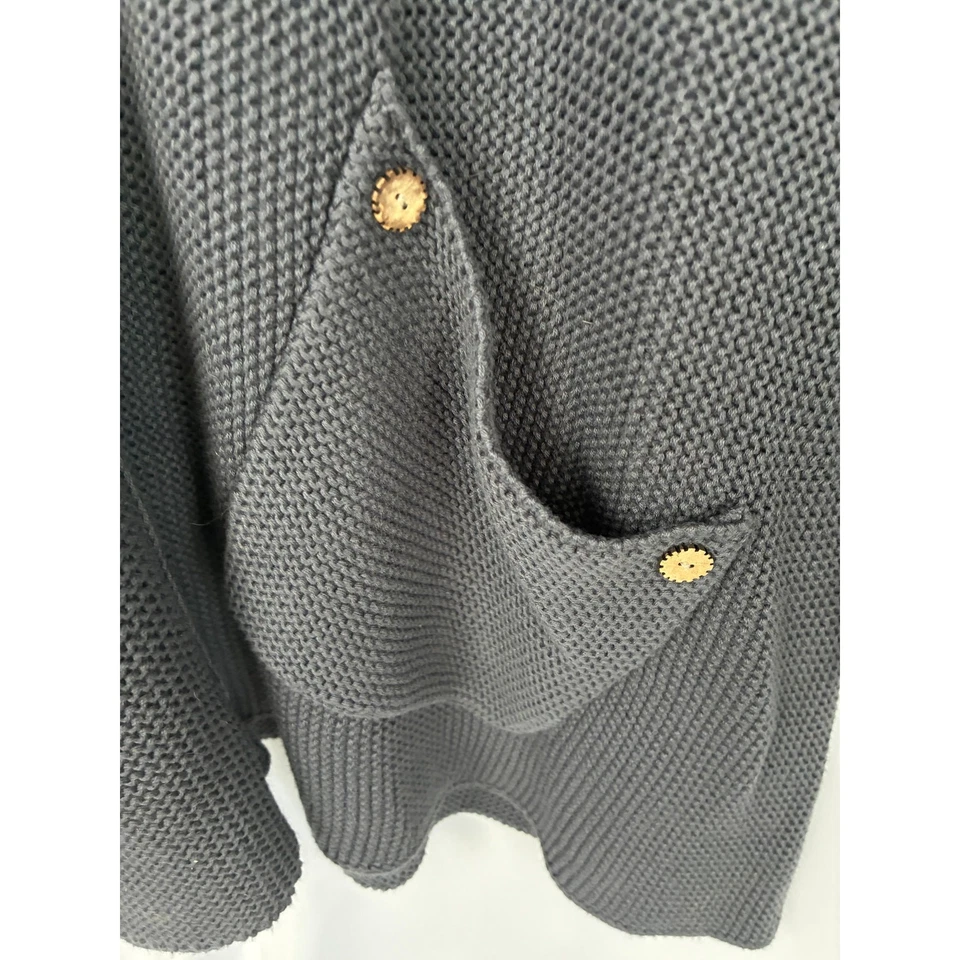 Suéter túnica Habitat Clothes to Live in para mujer XL gris bolsillo Lagenlook Foto 2 de 4