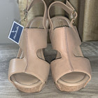Reaction Kenneth Cole Women’s Beige Leather Studded Ankle Strap Sandals 8.5 M — photo 1