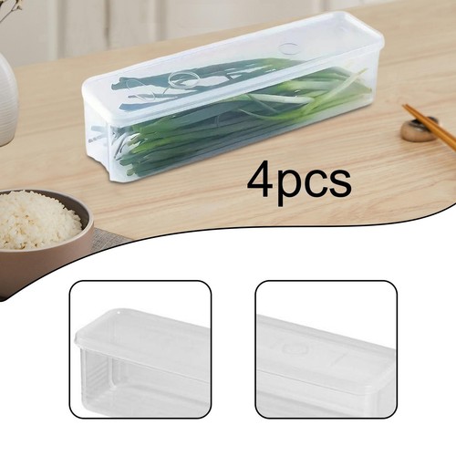 4x Pasta Container with Lid Spaghetti Storage Box for Personal Pantry Office - Picture 4 of 7