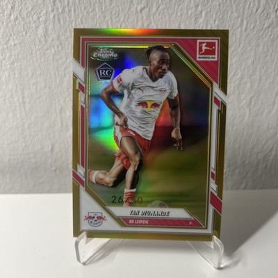 2025/26 Topps Chrome Bundesliga Yan Diomande /50 True Gold Rookie RB Leipzig 