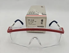New! NOS UVEX Astrospec 3000 Patriot Frame Clear Lens Safety Glasses Made In USA