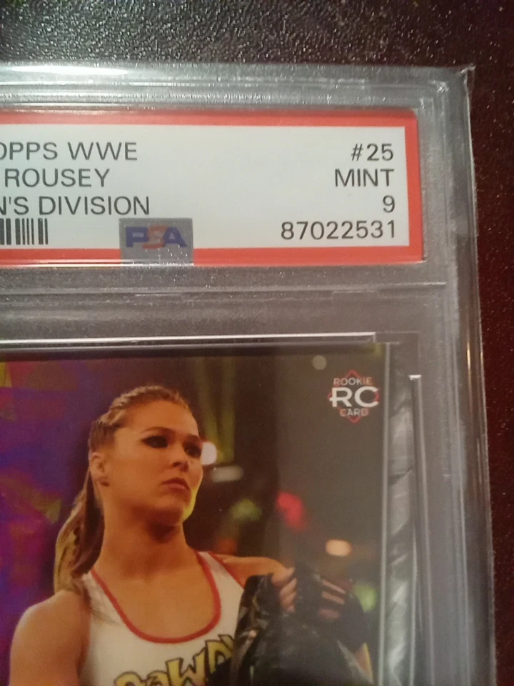 2018 Topps Wwe Ronda Rousey Then And Now Bronze PSA 9 - Image 4 of 4