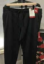 NWT Member's Mark Men's Fleece Pant Black Size XL FREE SHIPPING