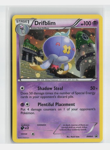 Drifblim BW64 Holo Promo Black And White Promo Pokemon Near Mint 048