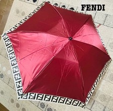 Fendi Umbrella Zucca Pattern Red Rare Authentic Fashion Accessory Luxury