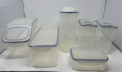 Lock & Lock NEW 6 Piece Clear Multi-Purpose Food Storage Containers Brand New
