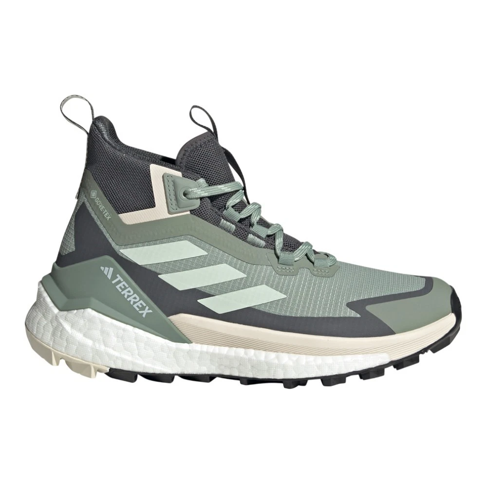 adidas Terrex Free Hiker 2.0 GoreTex Hiking Womens Green Sneakers Athletic Shoe