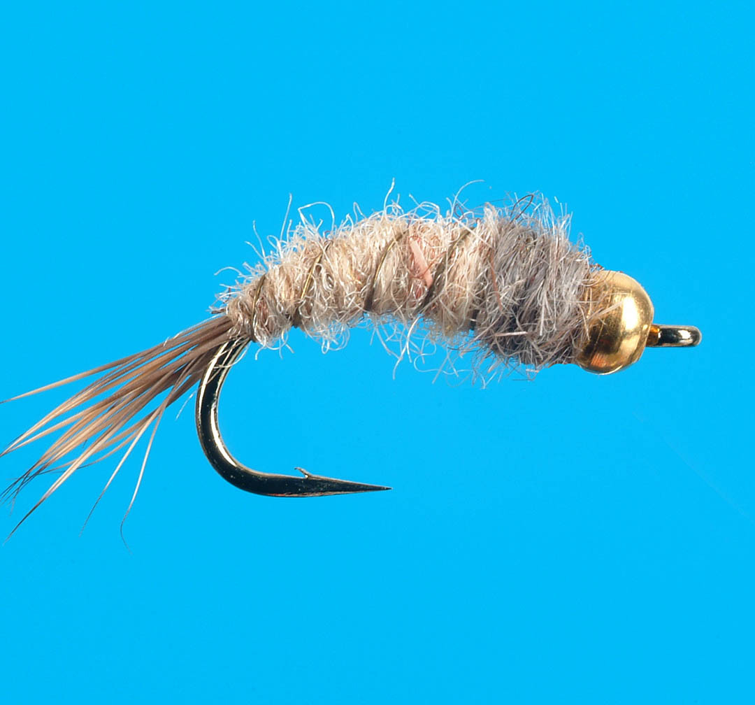 6 Esche Ninfa Gold R. Hare's Ear Olive – Misura 18 – Per Pesca A Mosca Trota E Temolo.