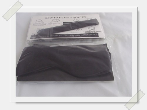 Any Polyester Mens Self-tie Bow tie & Hanky Set + Instructions - Picture 5 of 66