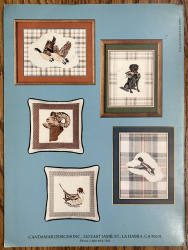 Bordered Wildlife Collection Cross Stitch Needlepoint Candamar Designs 90018 - Picture 2 of 2