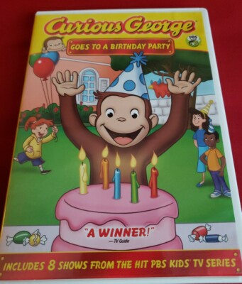 Curious George Goes To A Birthday Party Dvd 10 From Pbs Kids Tv Series Ebay