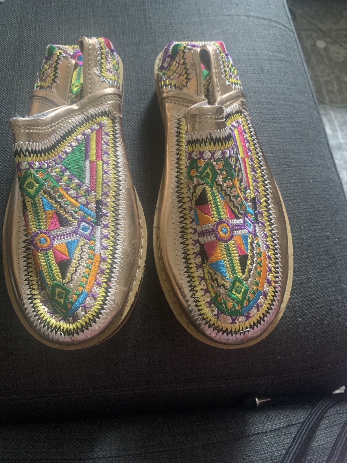 PANTOFOLA D’ORO Pantofola tradizionale marocchina oro rosa taglia 6 Regno Unito