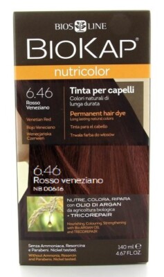 BiosLine Biokap Nutricolor Delicato Tintura Per Capelli Colore 6,46 New Rosso Ve