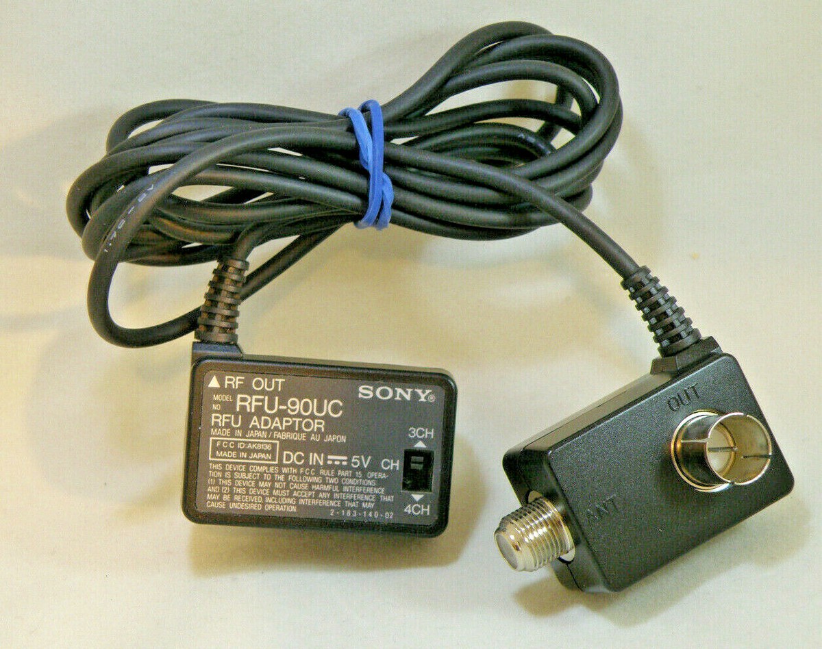 Sony RFU-90UC RF Adapter -- Connect Sony Camcorder To TV, Display